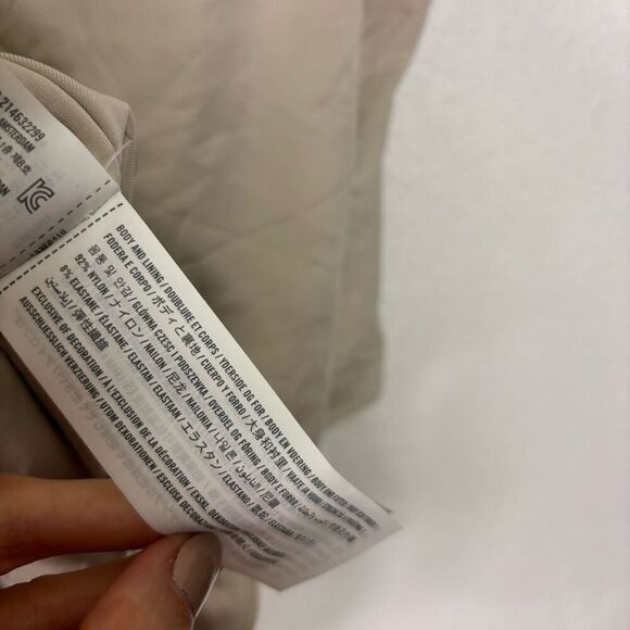 Abercrombie & Fitch Bone Ruched Thong Bodysuit - Picture 6 of 7